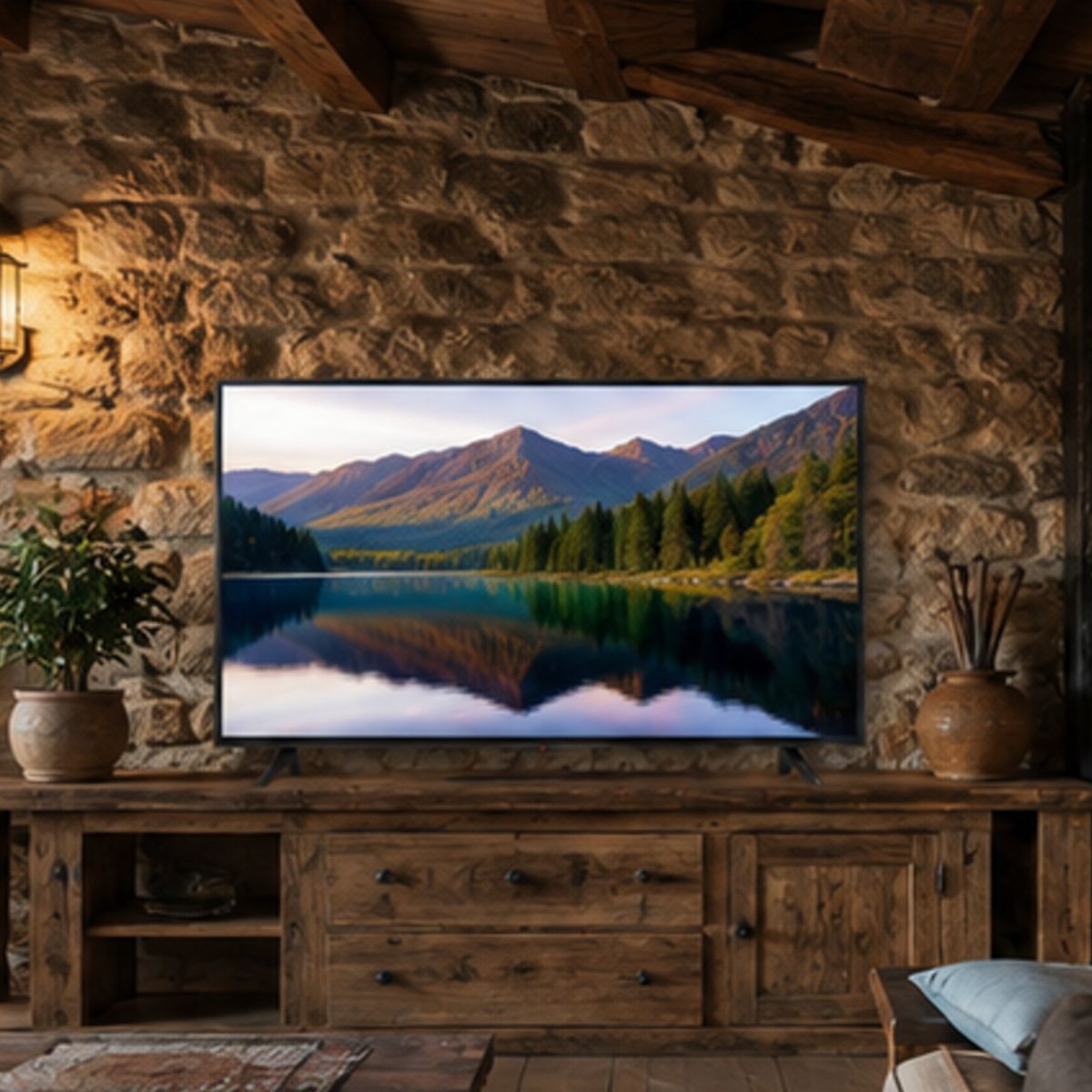 NOBELSOUND - Televisor Inteligente Smart Tv 55 Hd Android Tv Hdmi Wifi