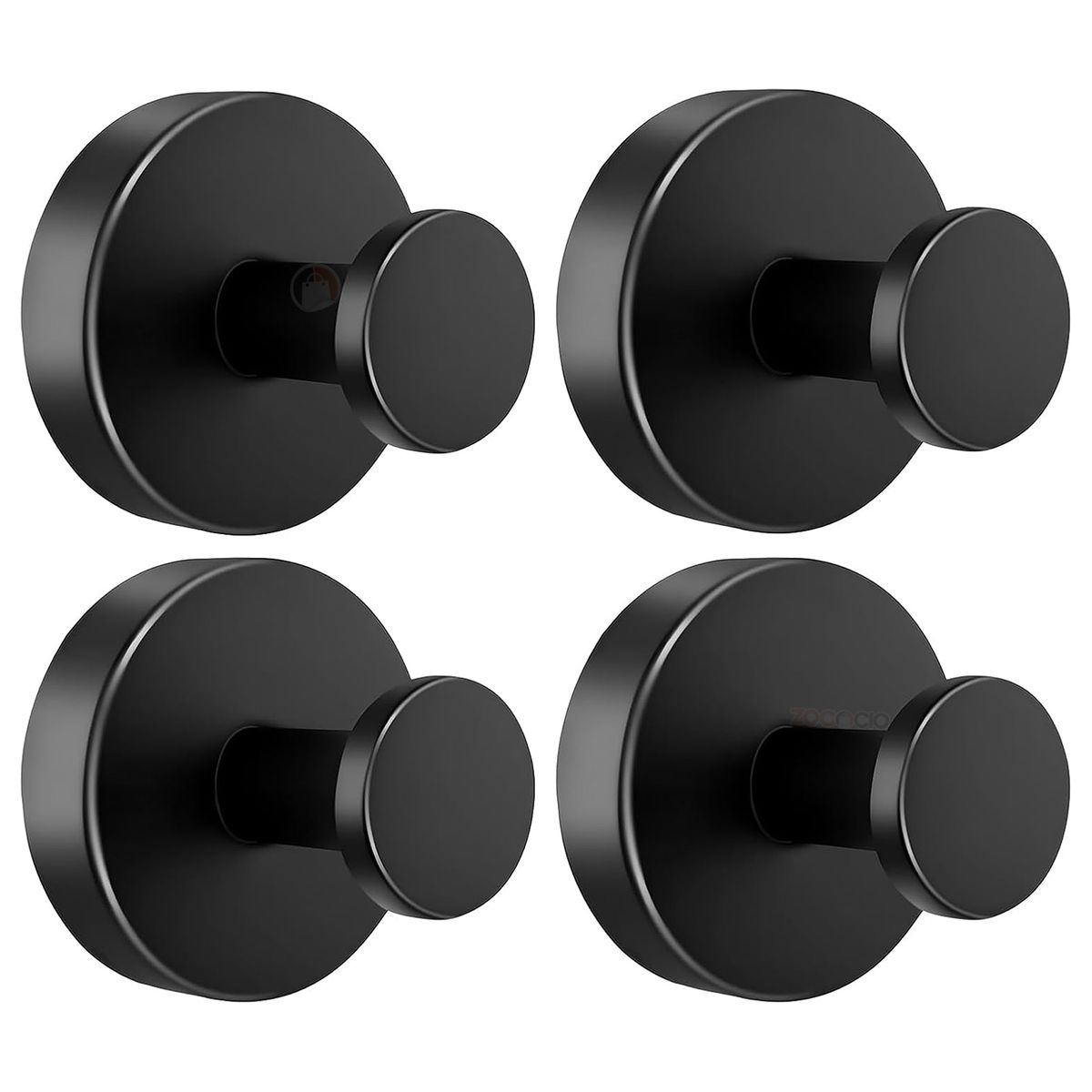 ZOCOCIO - Gancho Con Ventosa De Acero Inoxidable Ultraresistente X4