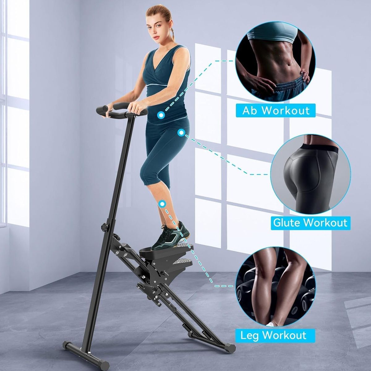 GENERICO - Escalador Vertical Plegable De 3 Peldaños Ejercicio En Casa