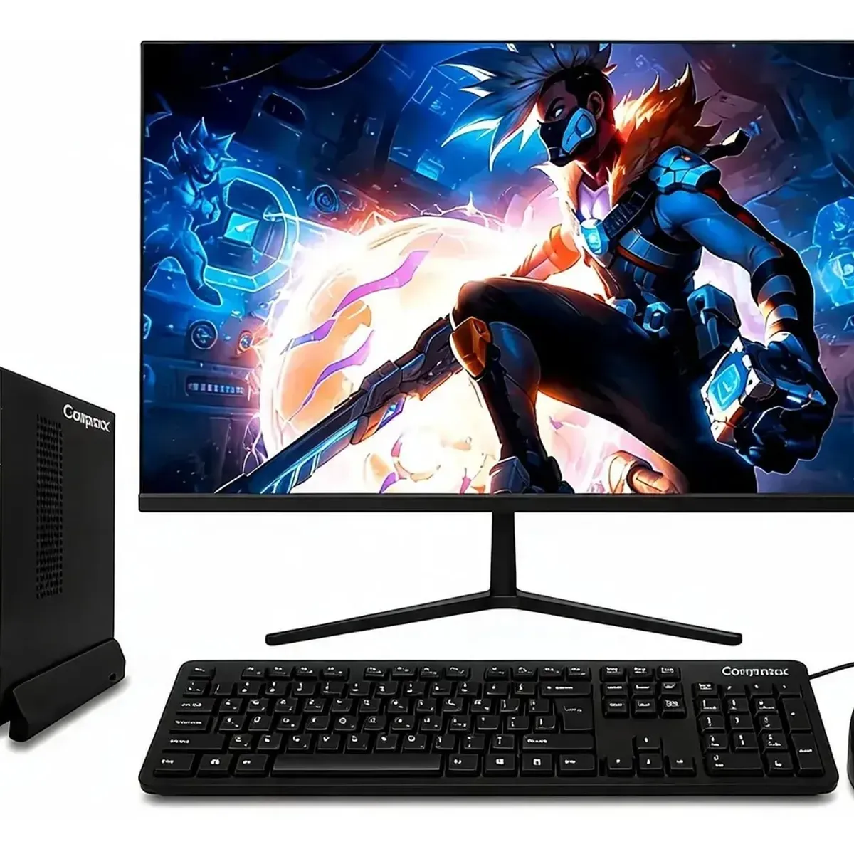 COMPUMAX - MINI PC DE MESA COMPUMAX RYZEN 7-5825U 8GB RAM 512GB SSD + MONITOR 24 + PERIFERICOS