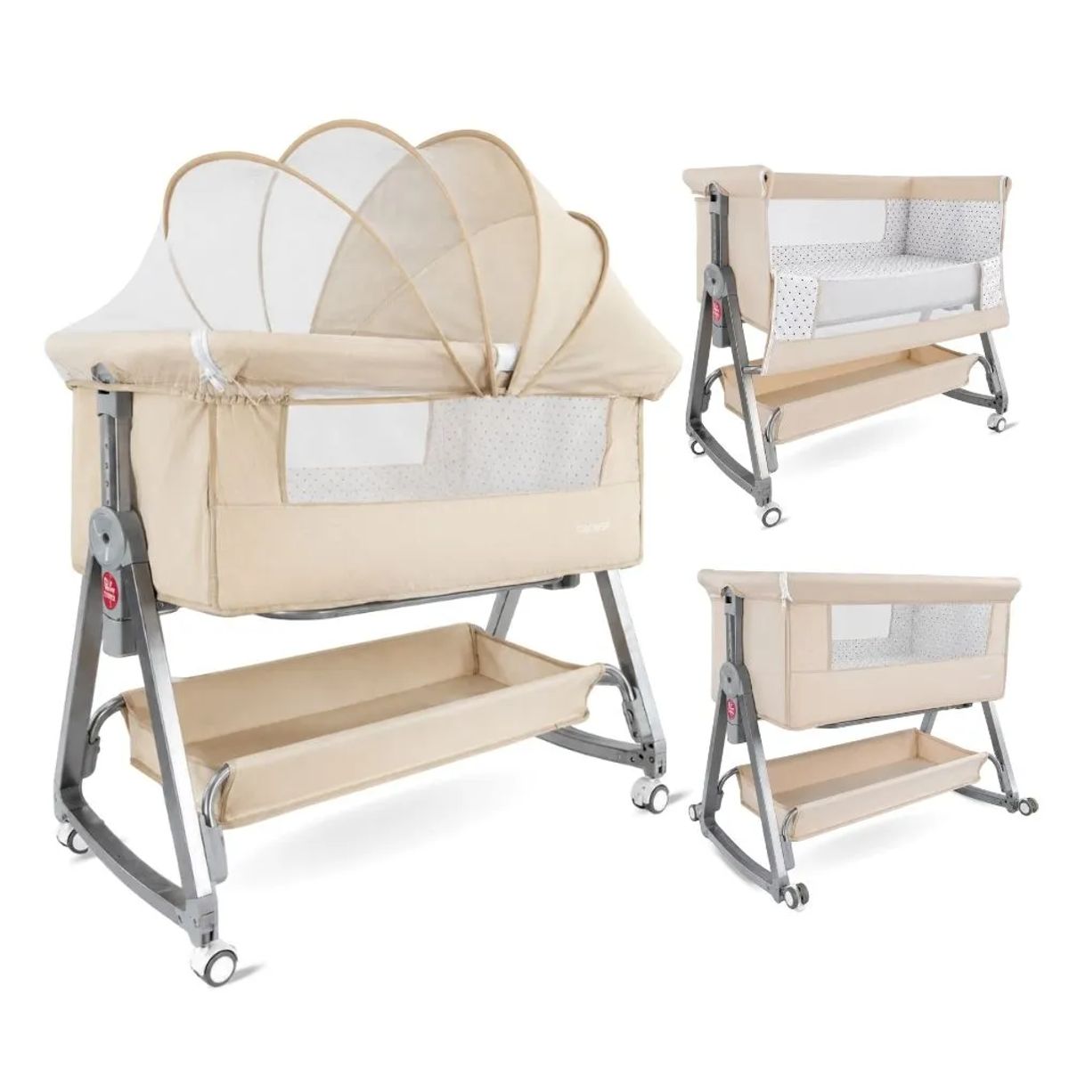 BEBESIT - Cuna Colecho Bebé Mecedora Side By Side Bebesit Beige