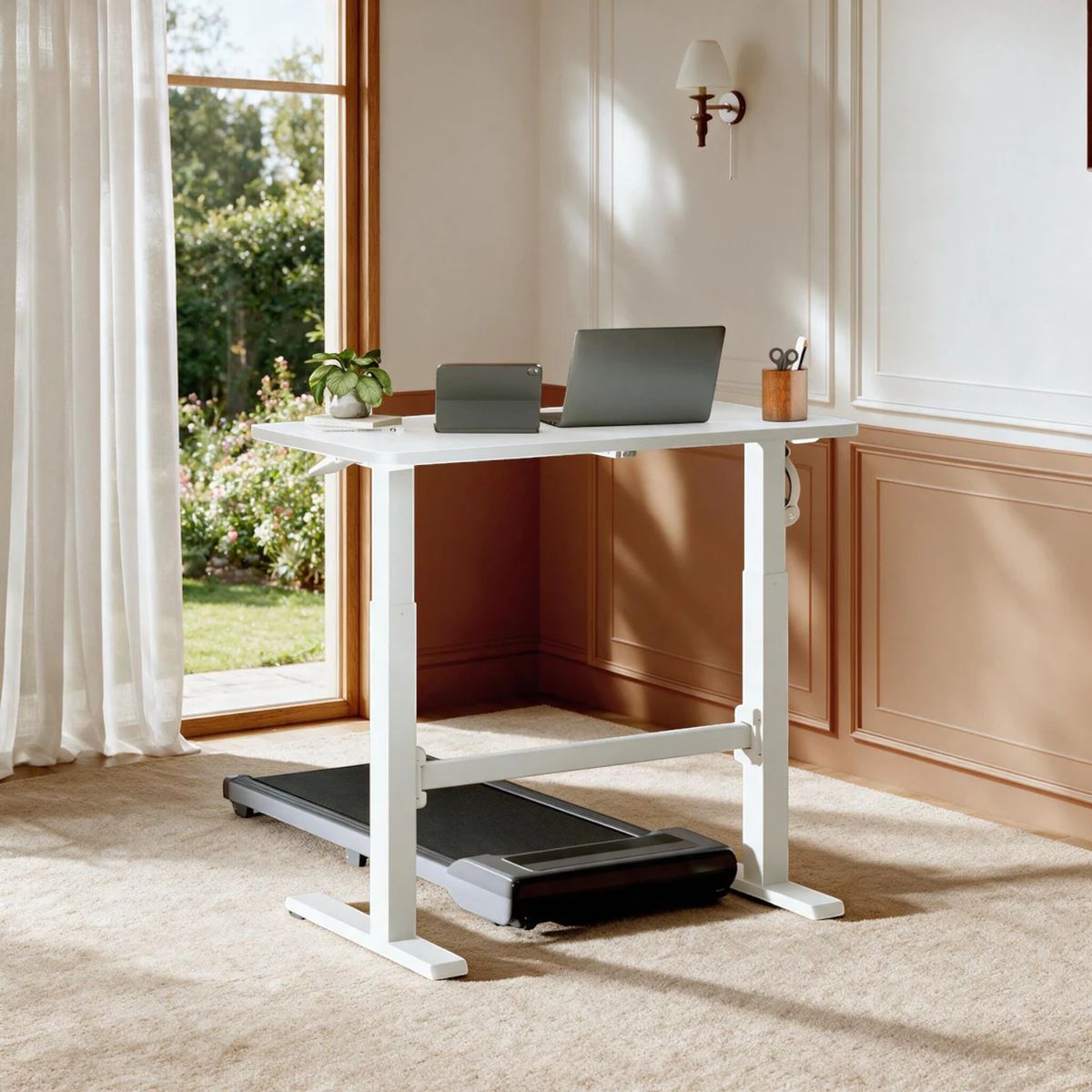 MUEBLES FIOTTI - Escritorio Ajustable Blanco ELEVATTA