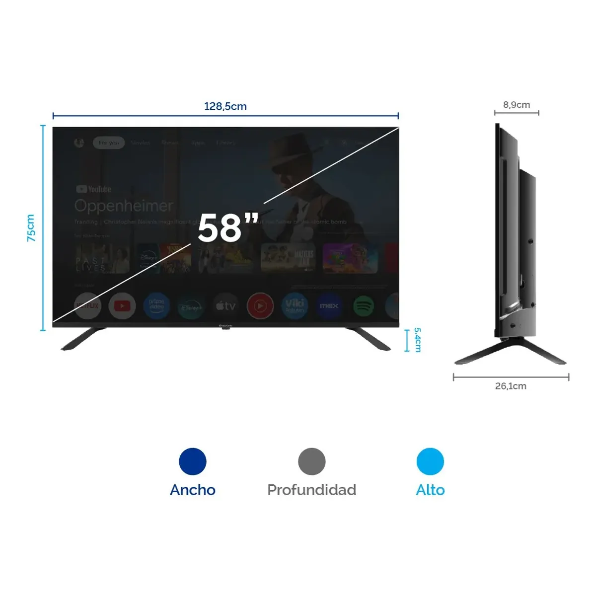 INDURAMA - TELEVISOR MARCA INDURAMA TV QLED IND-58UQE11