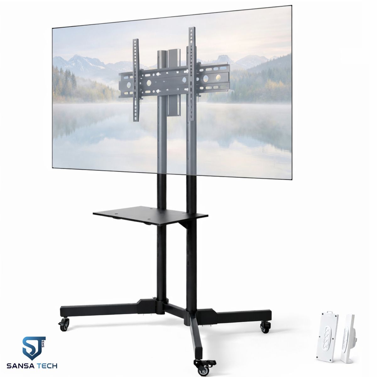 GENERICO - Soporte Tv Pedestal Base Ruedas Mobible 32 - 70 Pulgadas
