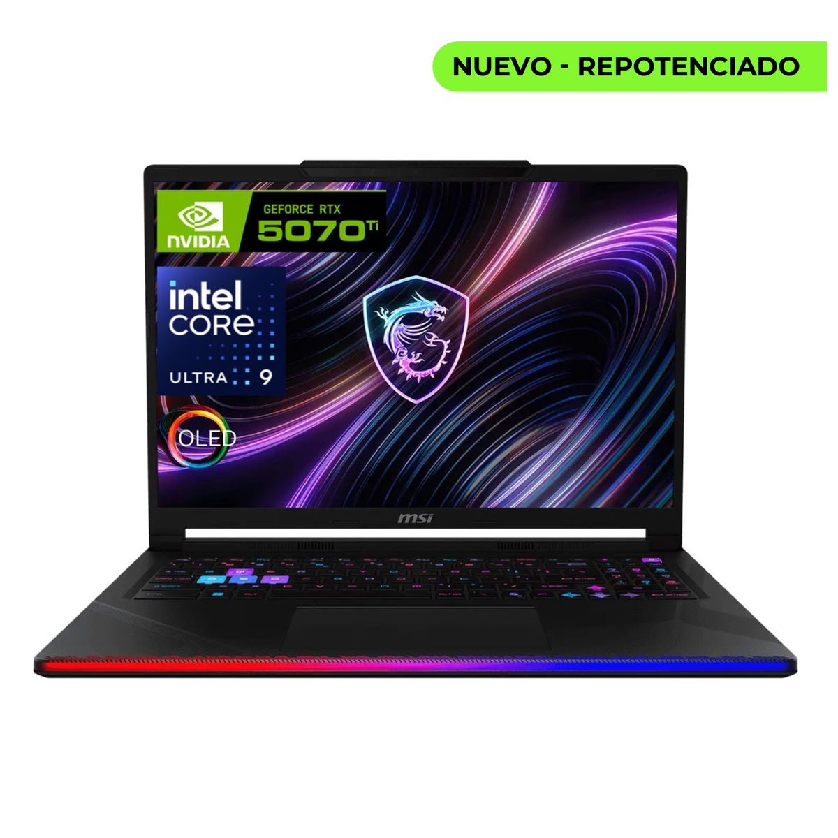 MSI - PORTATIL MSI RAIDER 16 MAX HX B2WH-004US INTEL CORE ULTRA 9 290HX PLUS RAM 32GB SSD 1TB RTX 5070TI
