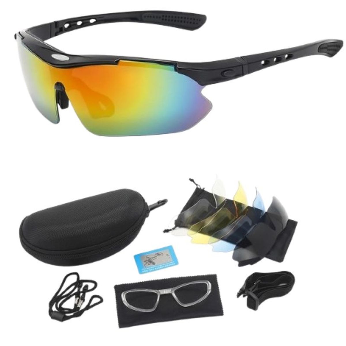 ZHOPI CO - Gafas Deportivas Polarizadas Set 5 Lentes Intercambiables