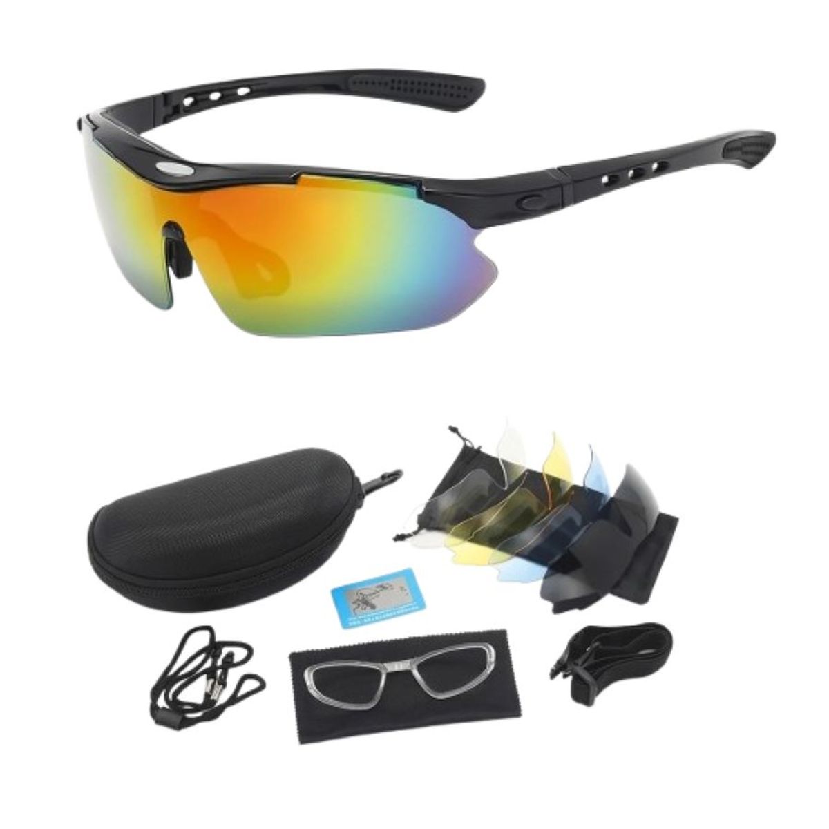 ZHOPI CO - Gafas Deportivas Polarizadas Set 5 Lentes Intercambiables