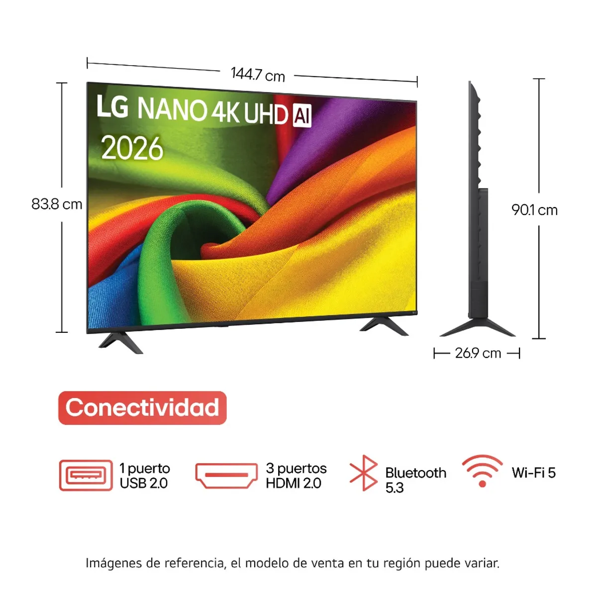 LG - Televisor LG 65 Pulgadas Nano Uhd Evo Ai 4k