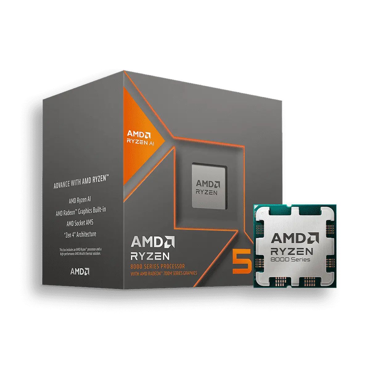 AMD - Procesador AMD RYZEN 5 8500G AM5 6C Eficiencia Estable