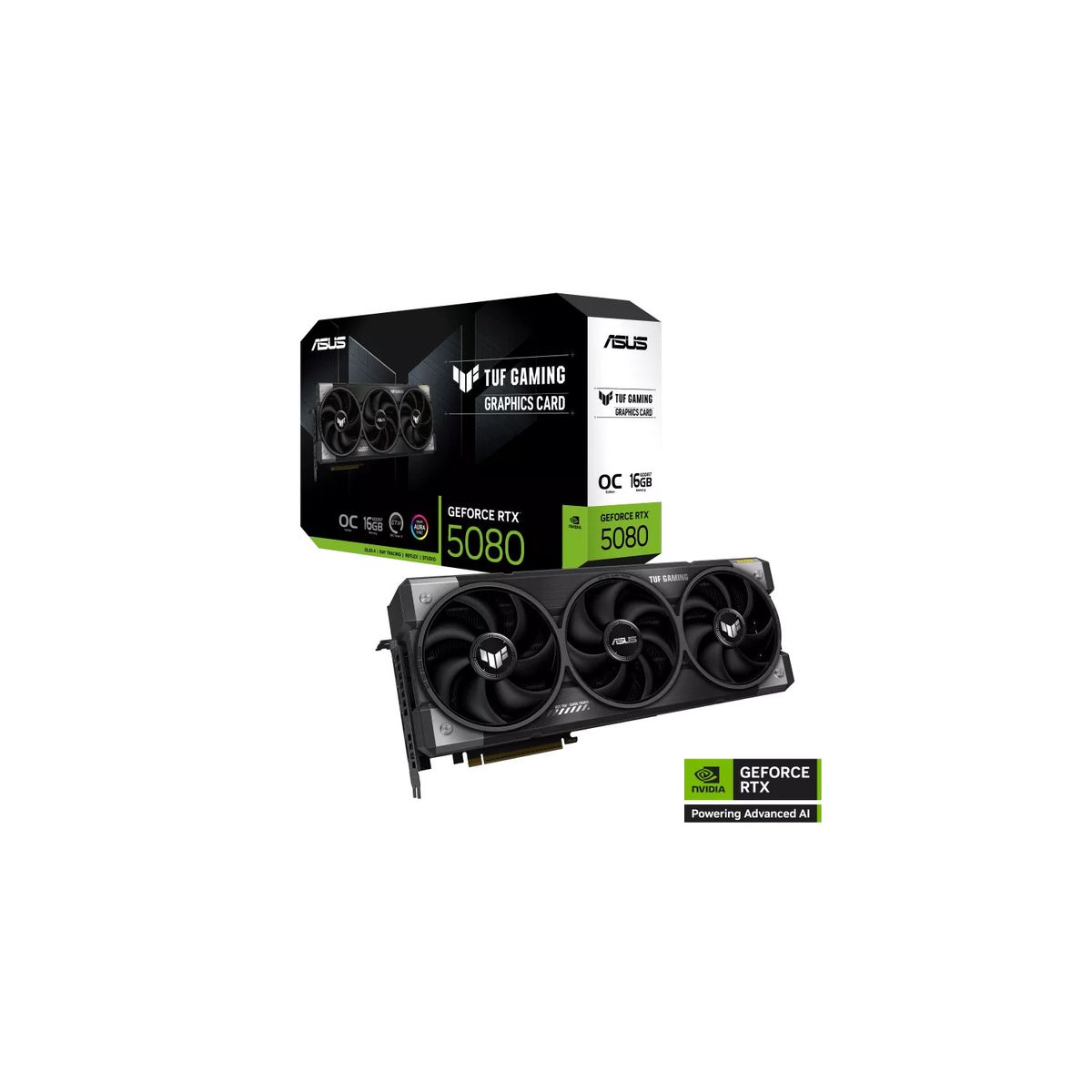 ASUS - Tarjeta Gráfica 16 GIGAS ASUS TUF GAMING GEFORCE RTX 5080 OC Estable