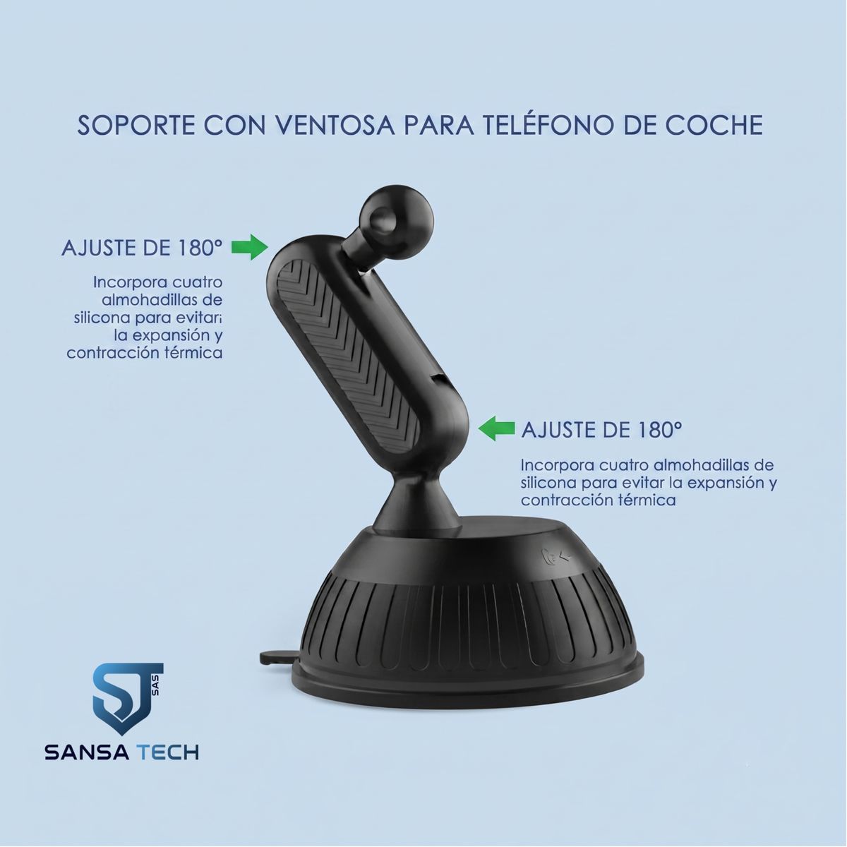 GENERICO - Soporte Celular Escritorio Carro Holder Base Panoramico S91