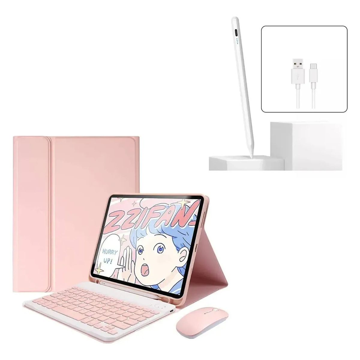 GENERICO - Forro Estuche Teclado+Mouse+Lápiz TABLET XIAOMI POCO PAD 12.