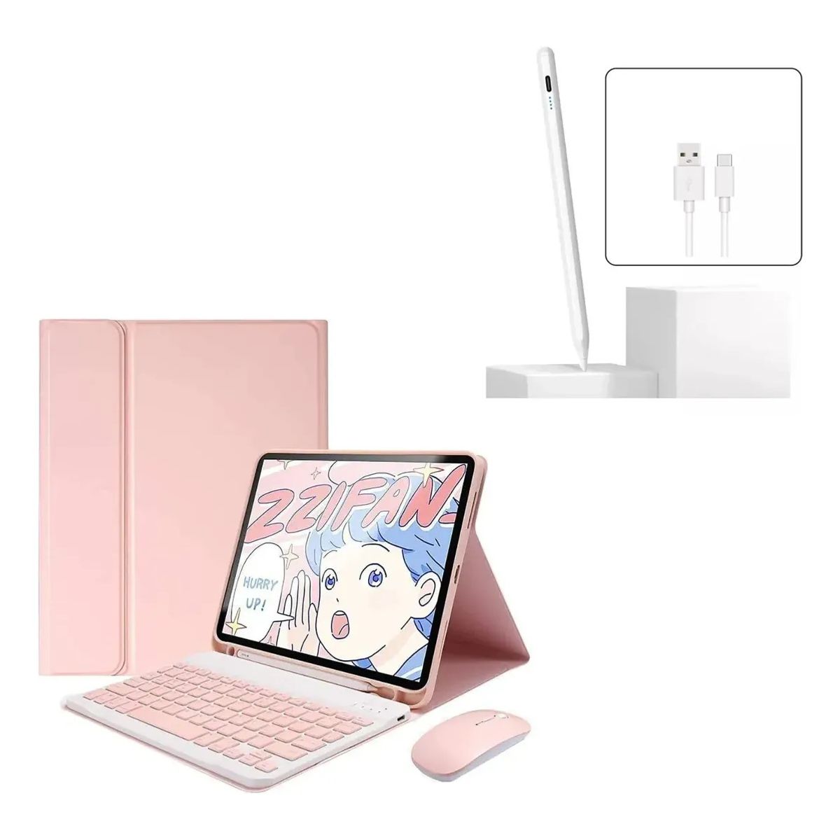 GENERICO - Forro Estuche Teclado+Mouse+Lápiz TABLET XIAOMI POCO PAD 12.