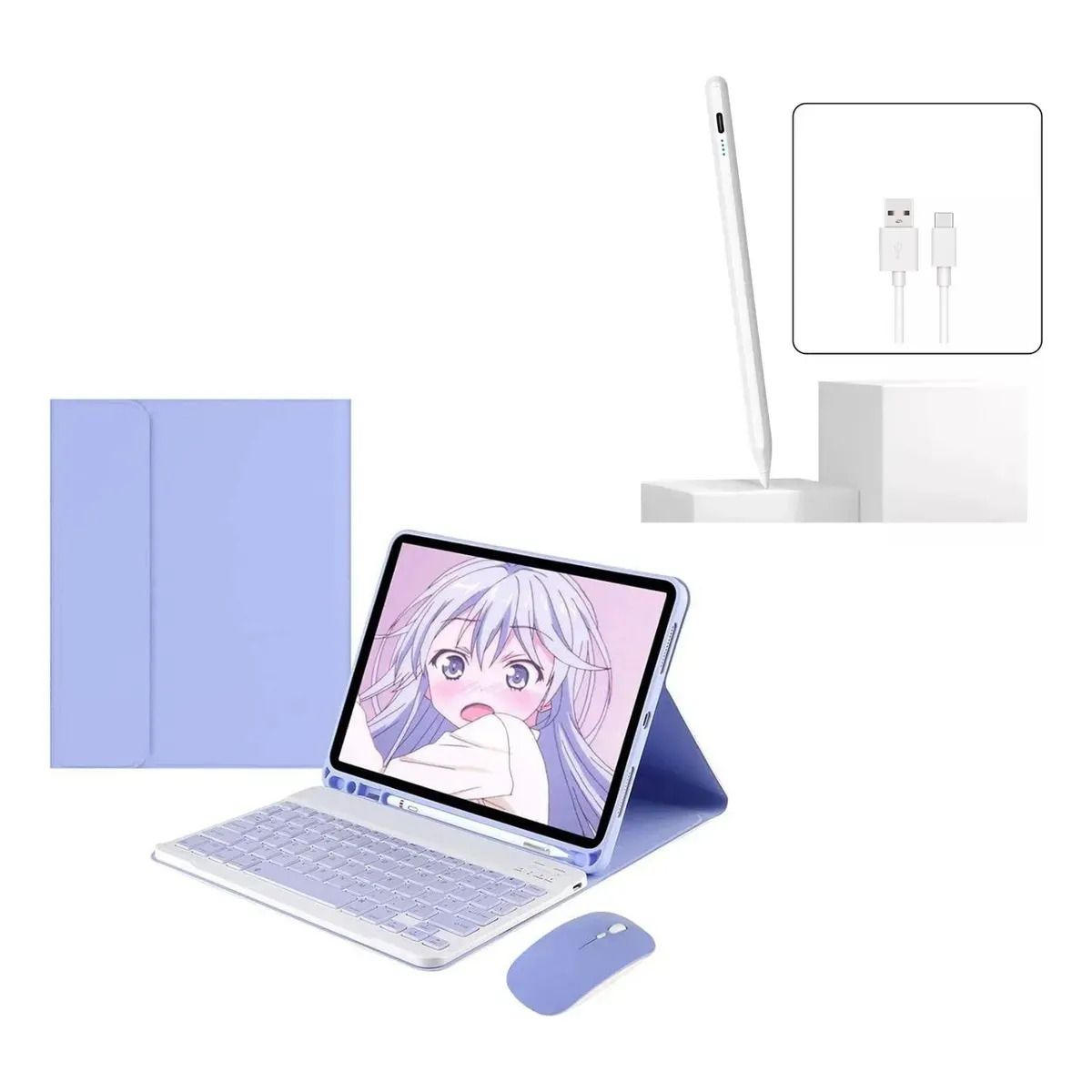 GENERICO - Forro Estuche Teclado+Mouse+Lápiz TABLET XIAOMI POCO PAD 12.
