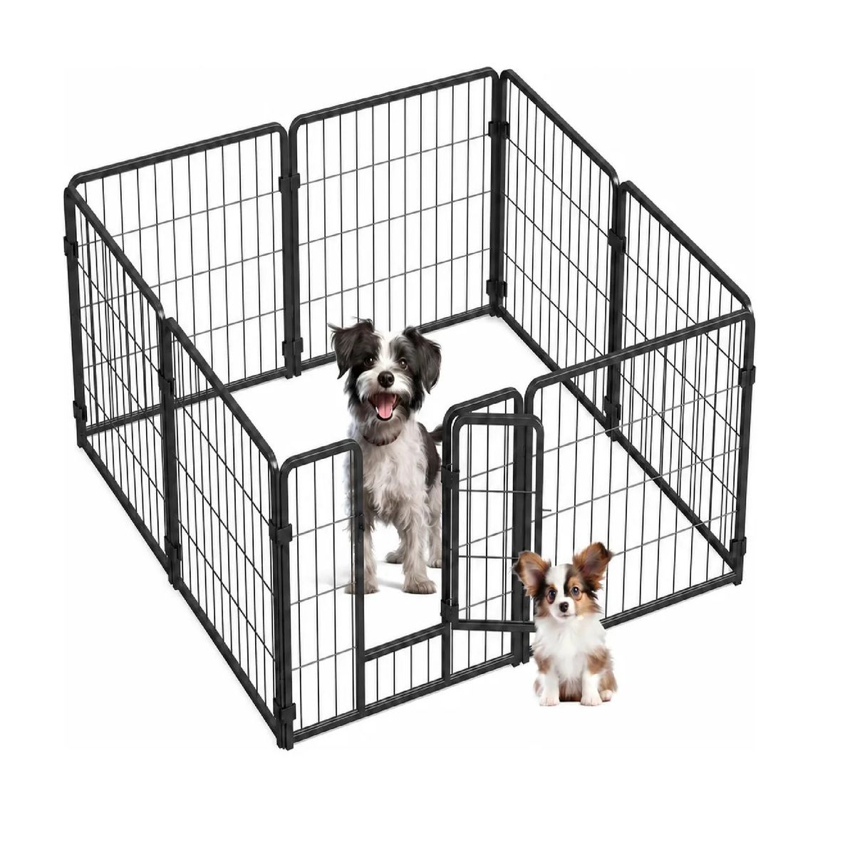 OEM - Corral Para Perros 60 Cm De Altura, Resistente 8 Paneles