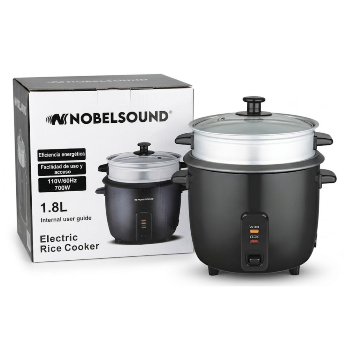 NOBELSOUND - Olla Arrocera Eléctrica 1.8l Automática 700w