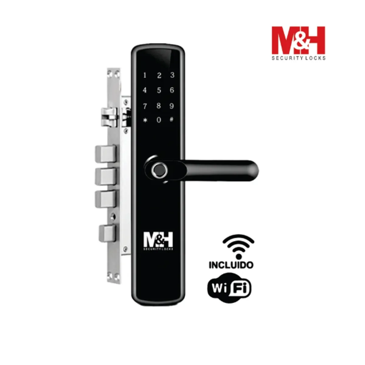 MHA - Cerradura Digital Manija 3 Pasadores Set X 10 Unidades