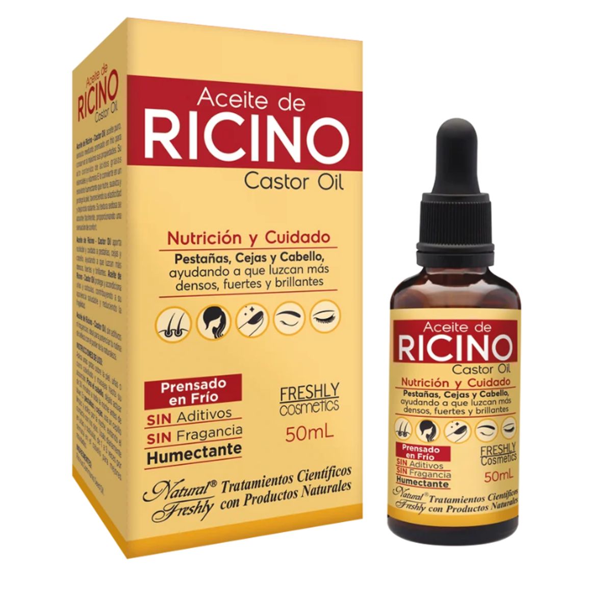 NATURAL FRESHLY - ACEITE DE RICINO X 50 ML/ CASTOR OIL/ NATURAL FRESHLY