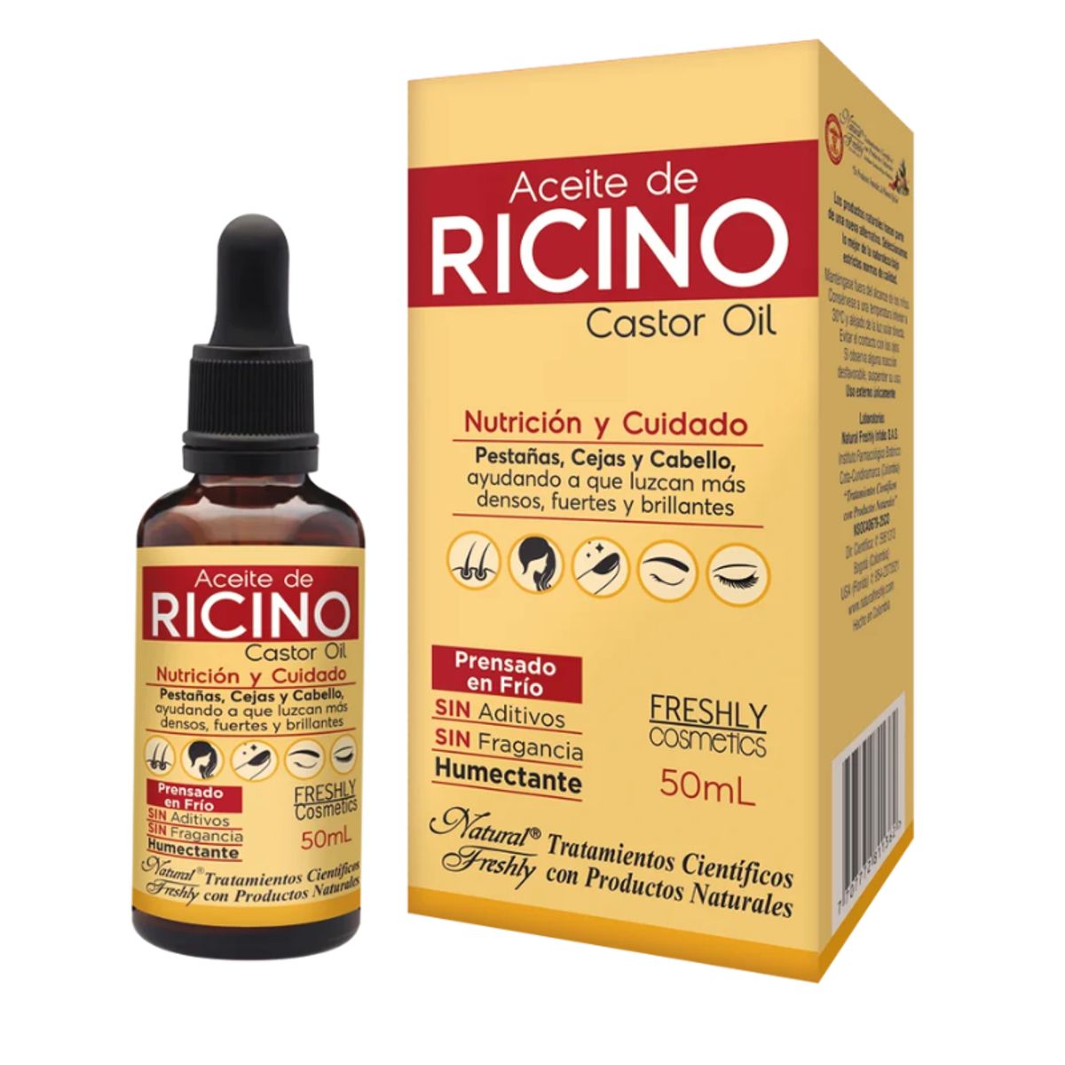 NATURAL FRESHLY - ACEITE DE RICINO X 50 ML/ CASTOR OIL/ NATURAL FRESHLY