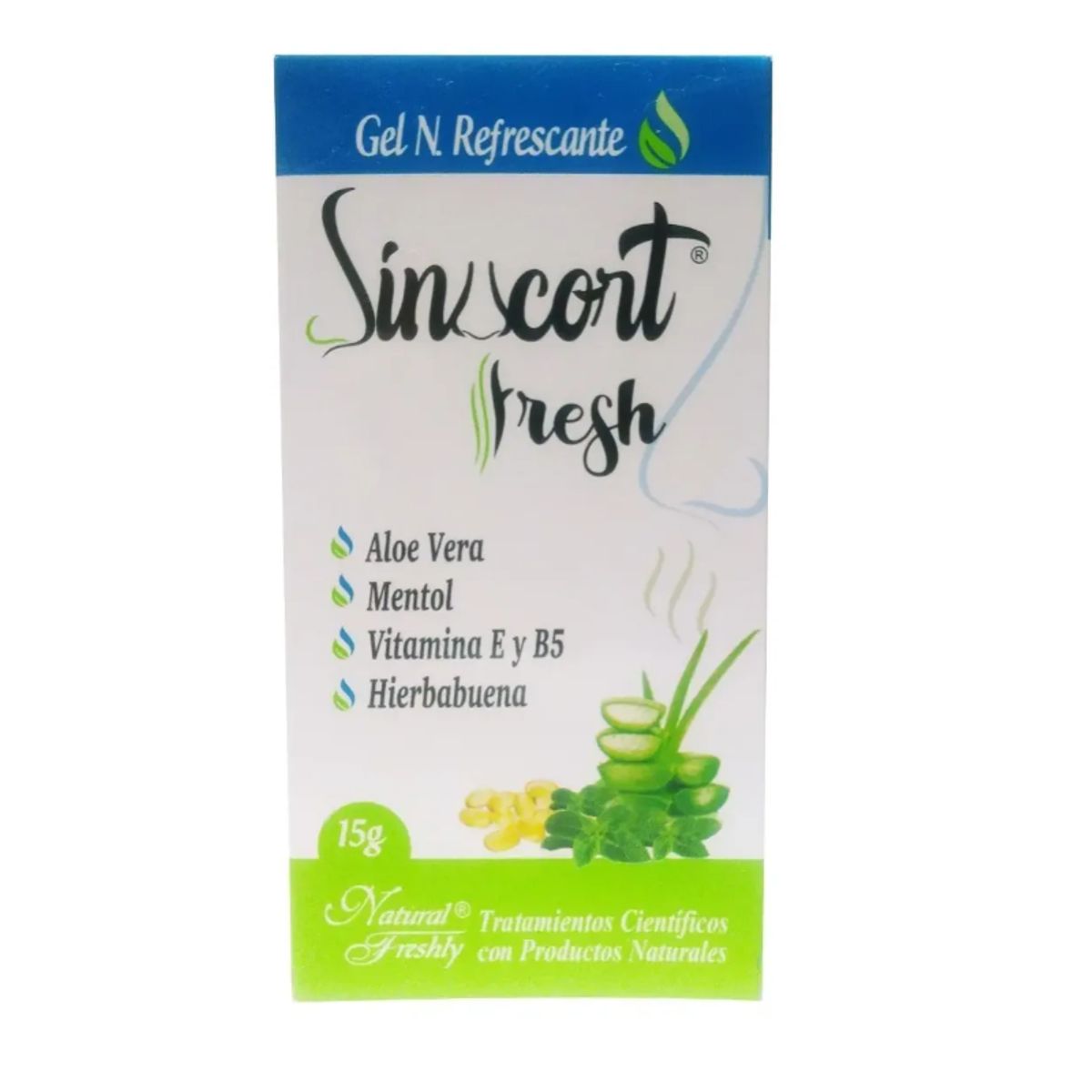 NATURAL FRESHLY - GEL NATURAL REFRESCANTE X 165GR SINT CORT- NASAL NATURAL FRESHLY