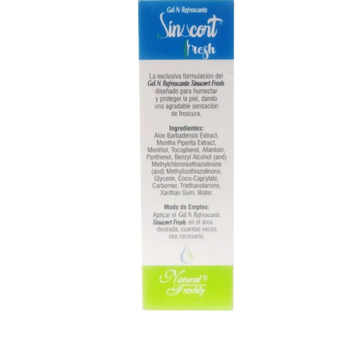 NATURAL FRESHLY - GEL NATURAL REFRESCANTE X 165GR SINT CORT- NASAL NATURAL FRESHLY