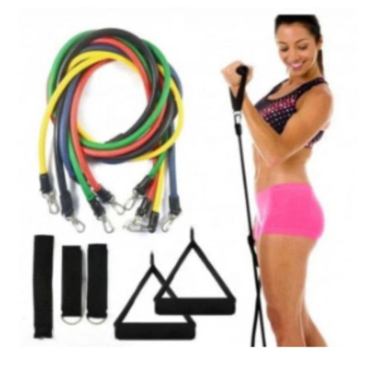 FULLER MACHINERY - KIT BANDAS TUBULARES DE RESISTENCIA SET EJERCICIO 11 PIEZAS