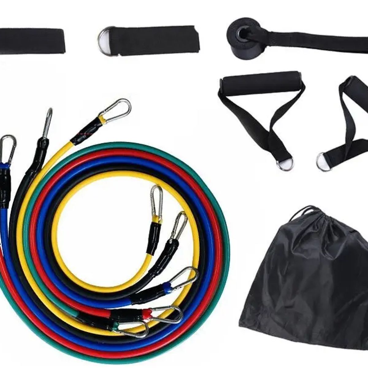 FULLER MACHINERY - KIT BANDAS TUBULARES DE RESISTENCIA SET EJERCICIO 11 PIEZAS