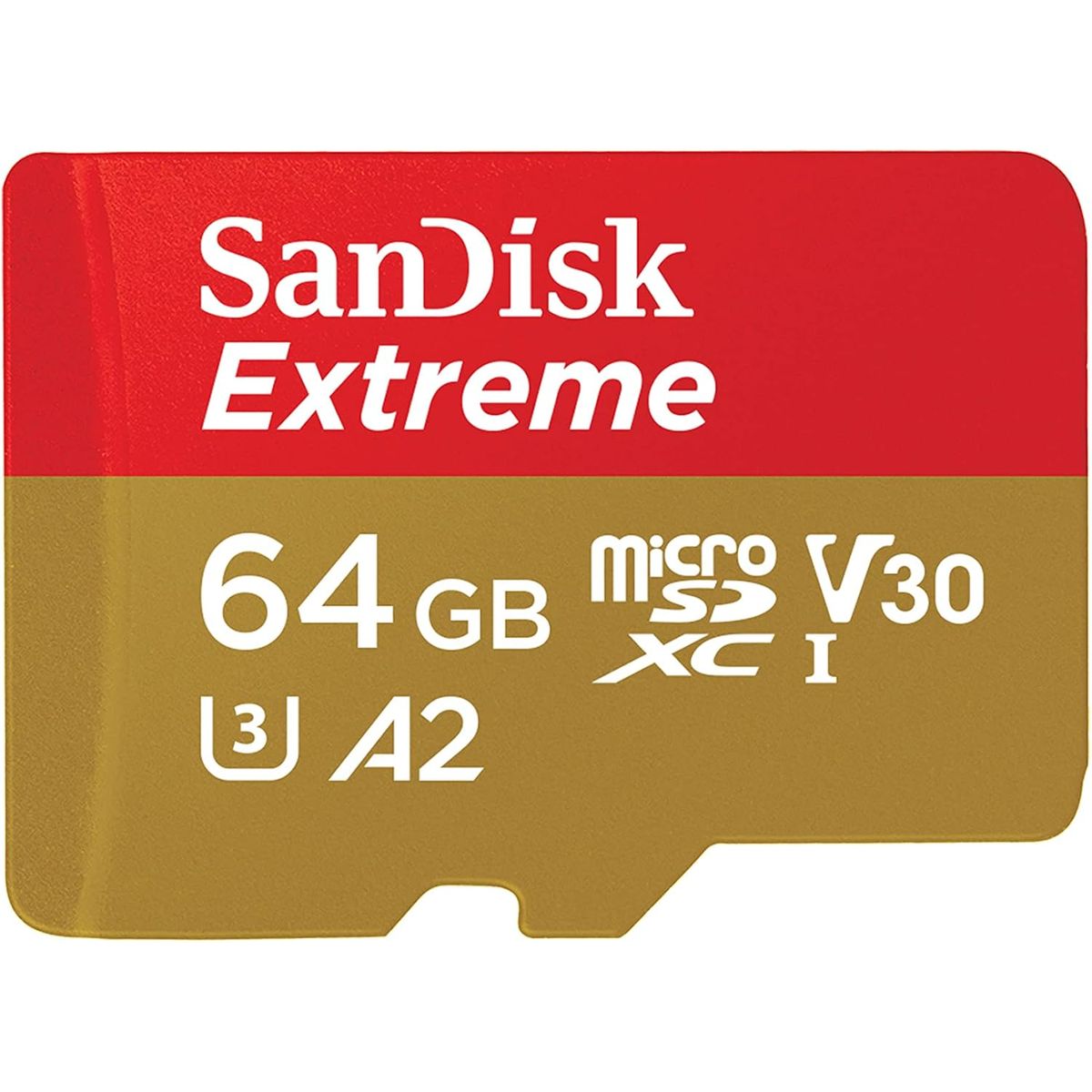 SANDISK - SanDisk Extreme tarjeta microSDXC UHS-I de 64 GB de hasta 170 MB/s de lectura, A2, clase 10, U3, V30