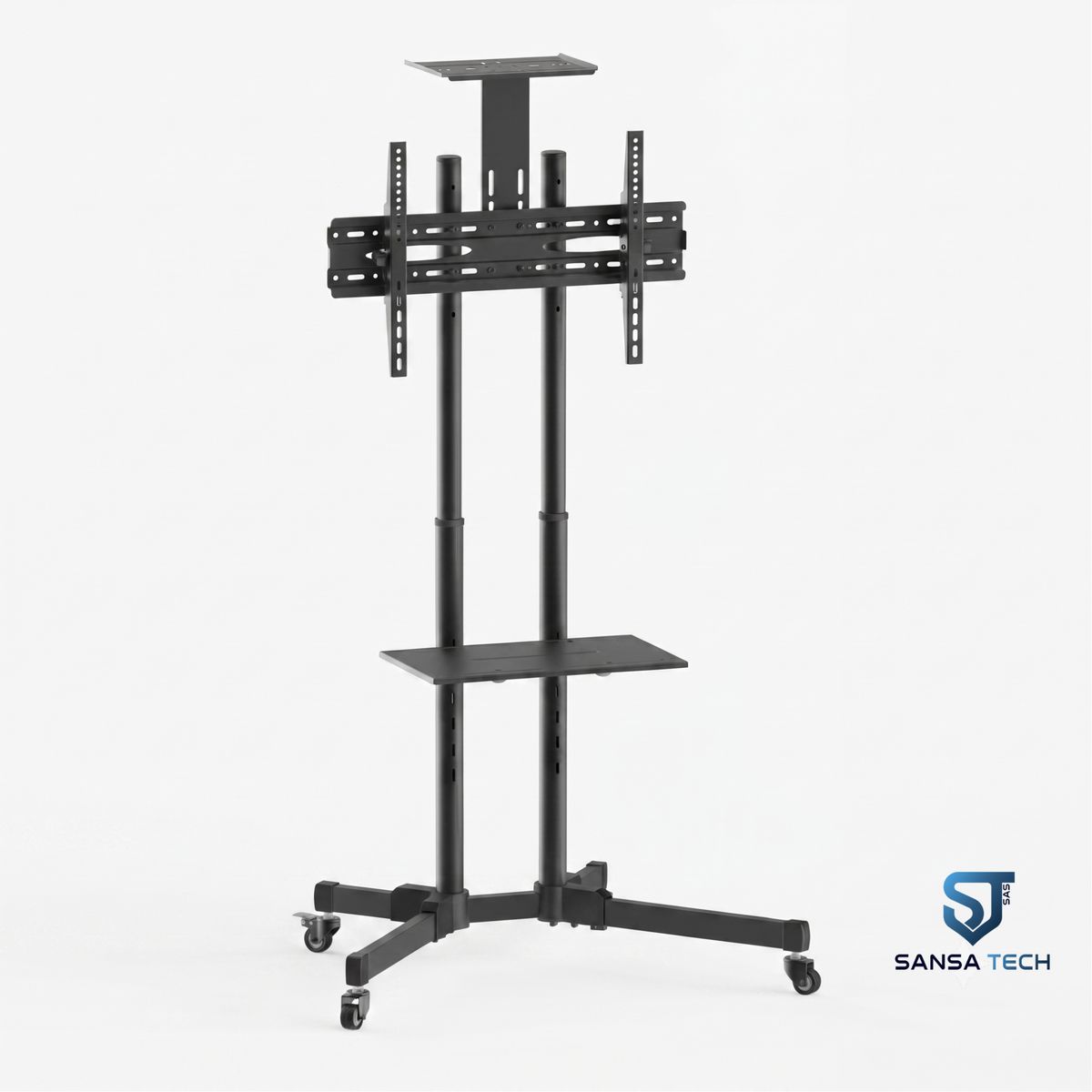 GENERICO - Soporte Pedestal Televisor Hasta 65 Pulgadas Color Negro