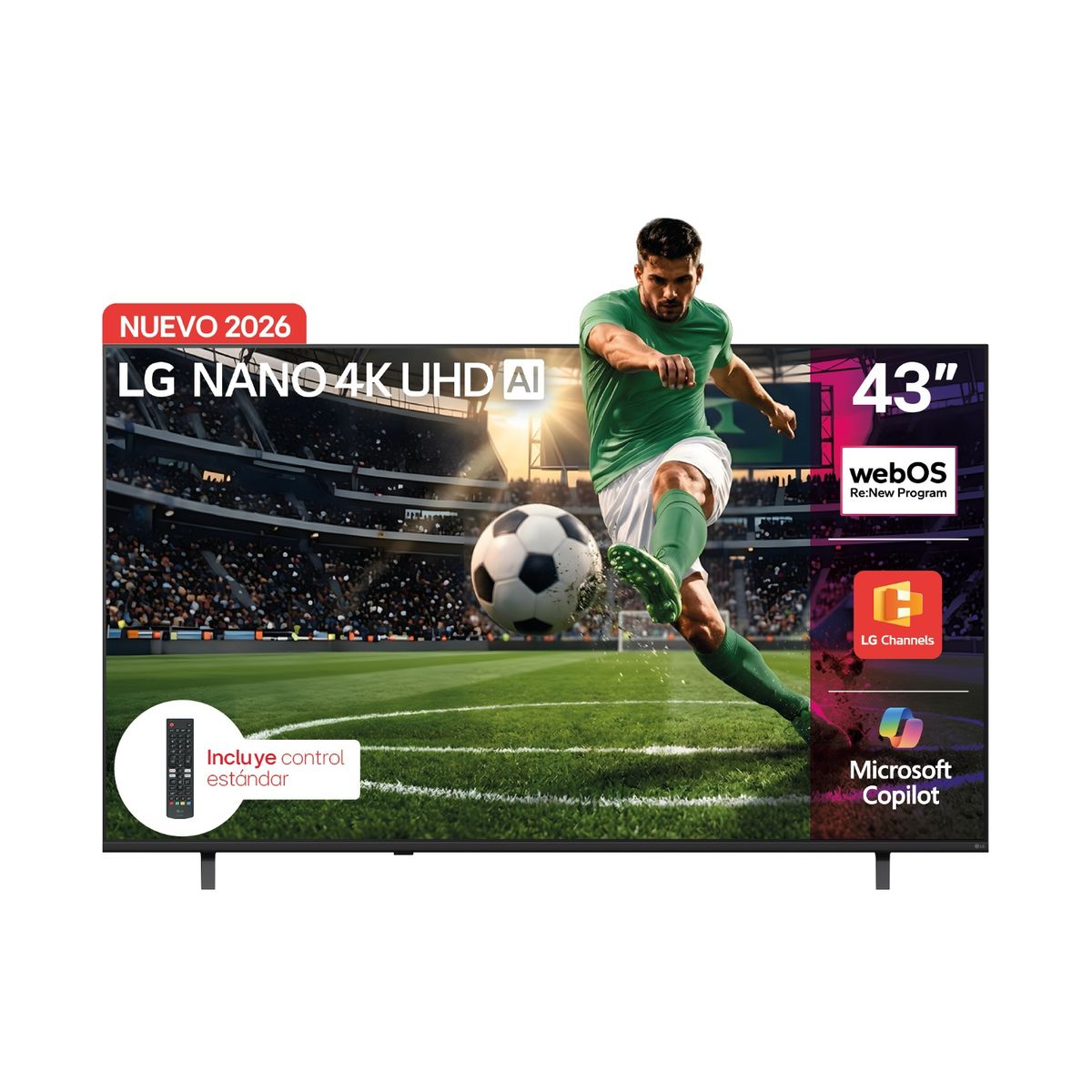 LG - Televisor LG 43 Pulgadas Nano 4k Hdr Smart Tv 43nu850bpsa