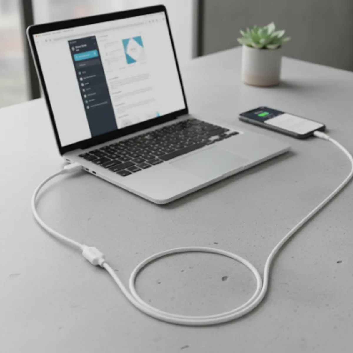 1HORA - Cable De Carga Y Datos 1.5m 2.1a 1hora Ip