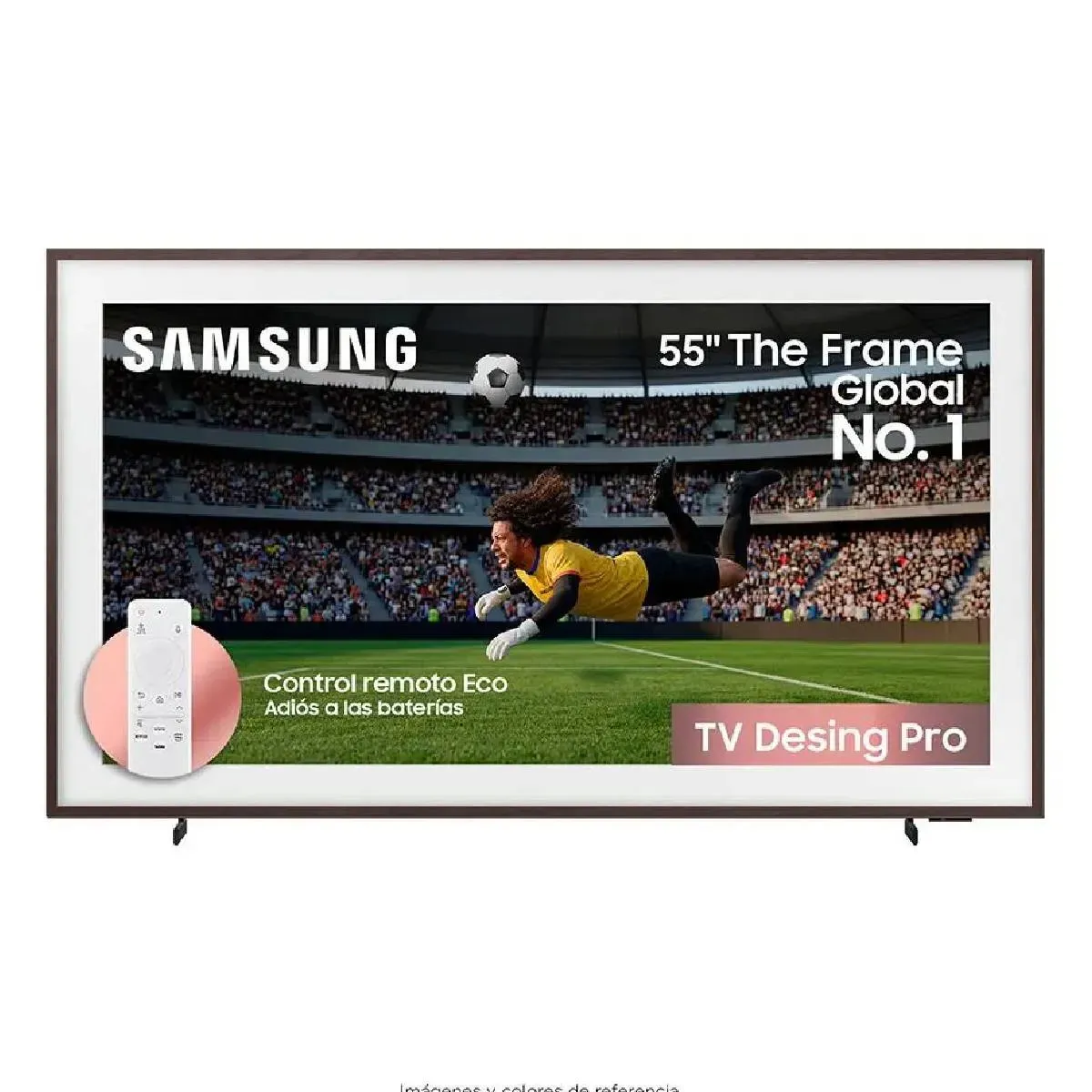 SAMSUNG - Televisor Samsung 55 pulgadas The Frame Qled 4K + Soporte VG-SCFT55BW/RU F-QN55LS03HEKB