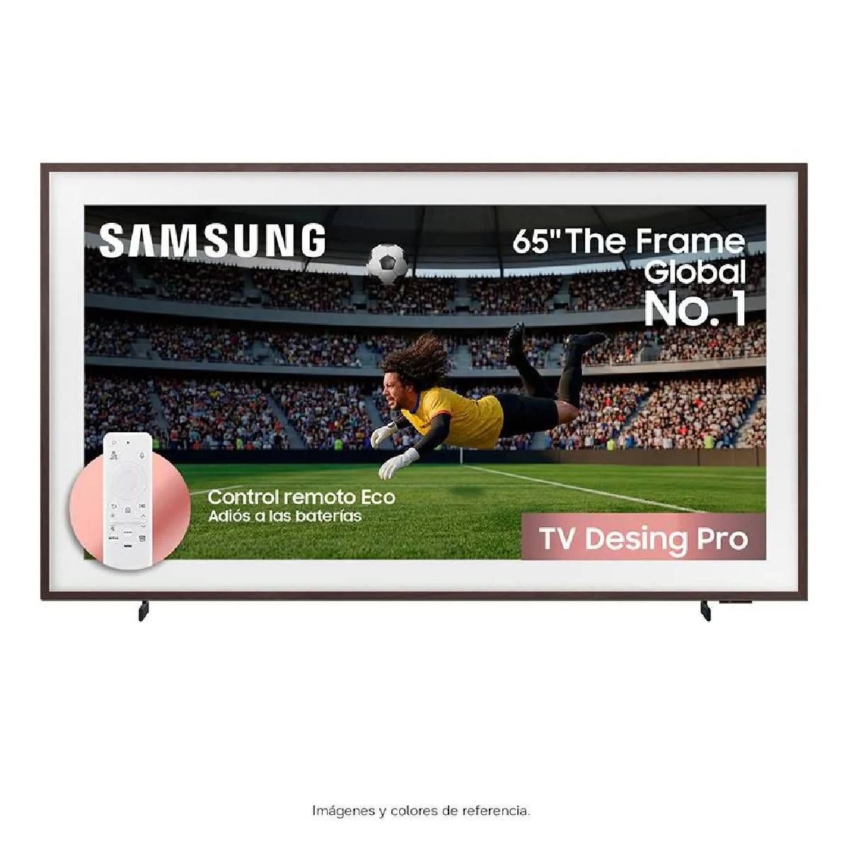 SAMSUNG - Televisor Samsung 65 pulgadas The Frame Qled 4K + Soporte VG-SCFT65BW/RU F-QN65LS03HEK3