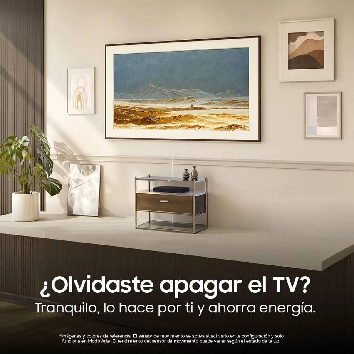 SAMSUNG - Televisor Samsung 65 pulgadas The Frame Qled 4K + Soporte VG-SCFT65BW/RU F-QN65LS03HEK3