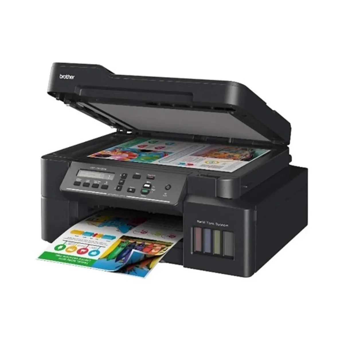 BROTHER - Impresora BROTHER MFP-DCP-T730DW Multifuncional Color, Duplex Amplia y Reduce, Cable USB, WIFI