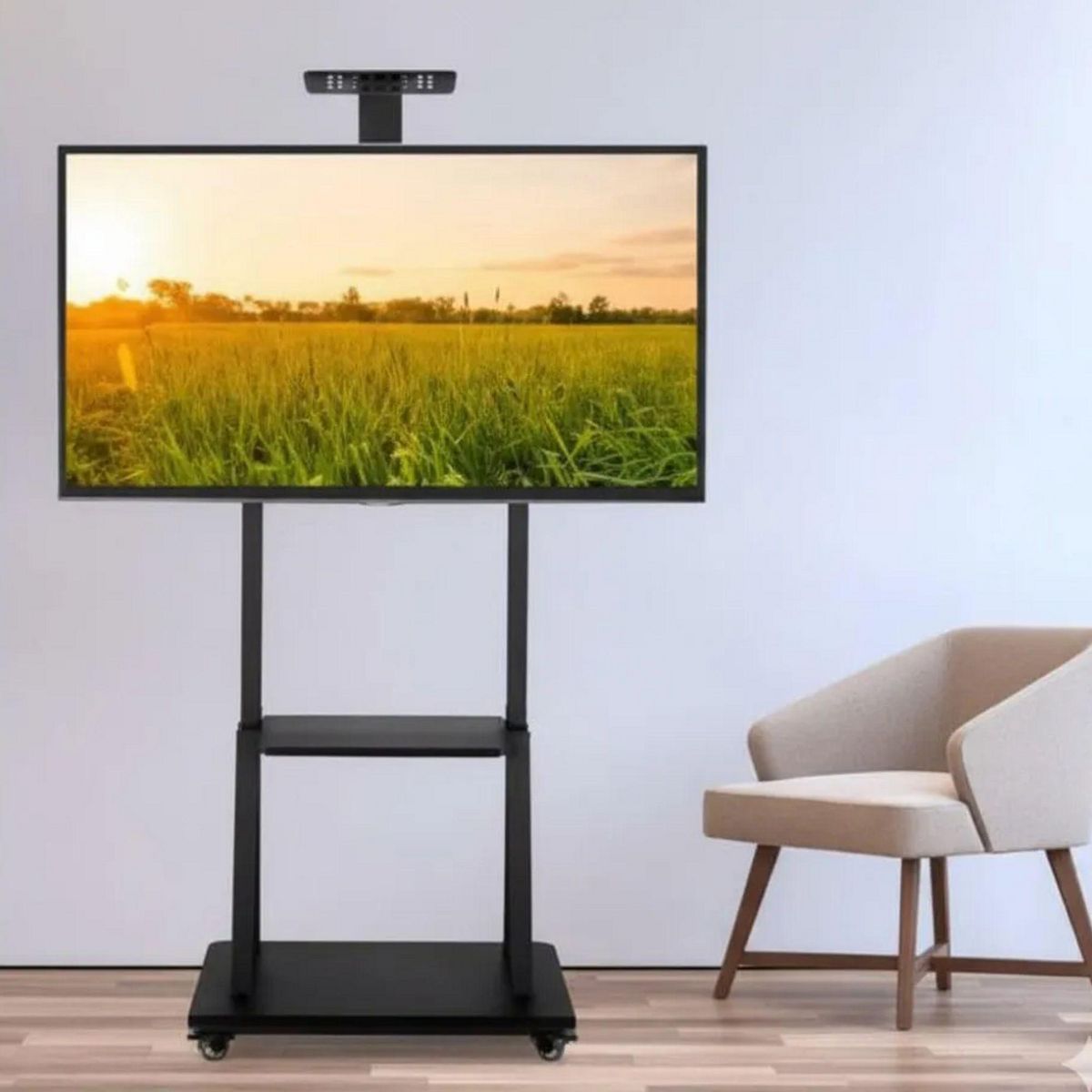 GENERICO - Soporte Piso Pedestal Tv Estante Móvil Mesa 32 a 70 Pulgadas con Ruedas en Acero