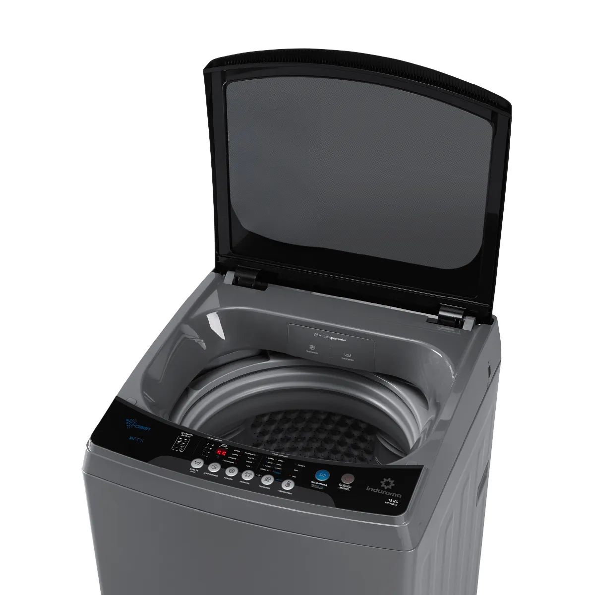 INDURAMA - Lavadora Automática Indurama 13 Kg Gris - LRI-13DGRI