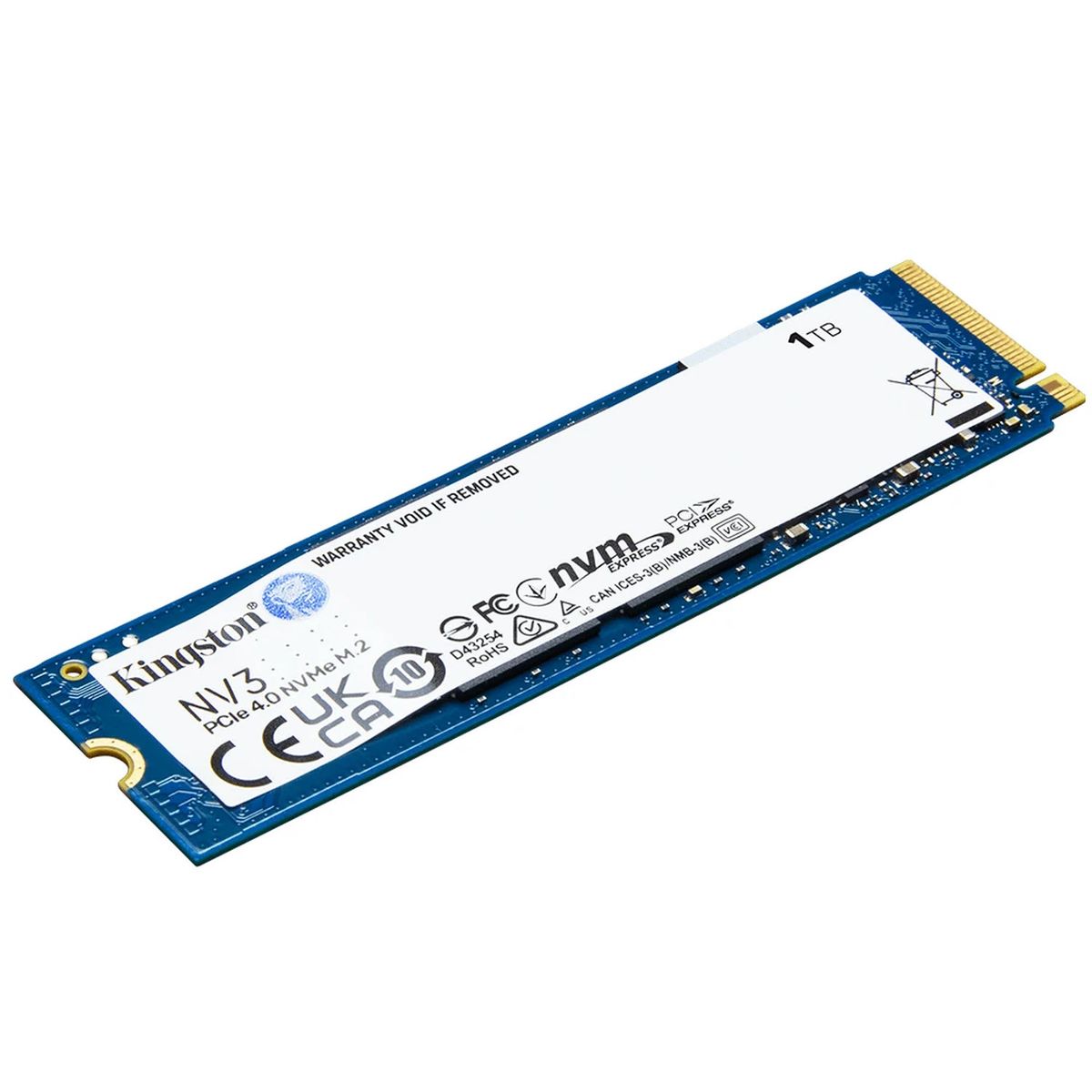 KINGSTON - SSD NVMe Kingston NV3 1TB M.2 6000x4000 Rendimiento Premium y Sistema Estable