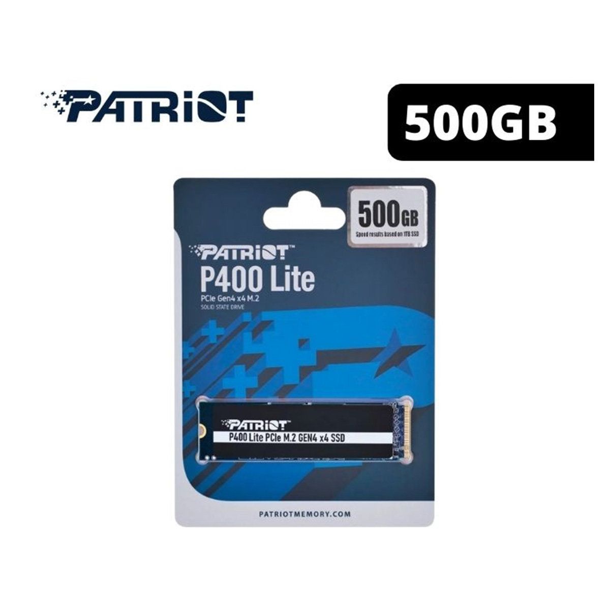 PATRIOT - Unidad De Estado Sólido SSD M.2 PCIe Gen 4.0 500GB PATRIOT P400 V4 Estabilidad Y Eficiencia