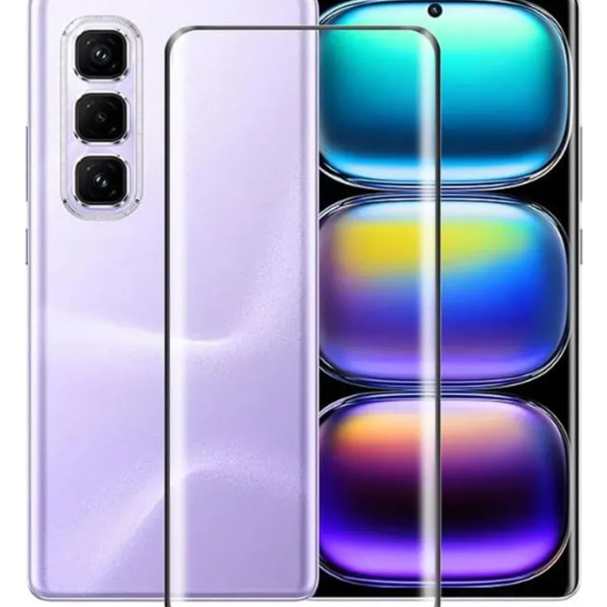 GENERICO - Protector De Pantalla Vidrio Curvo Fullcover Compatible con Infinix Hot 50 Pro Plus