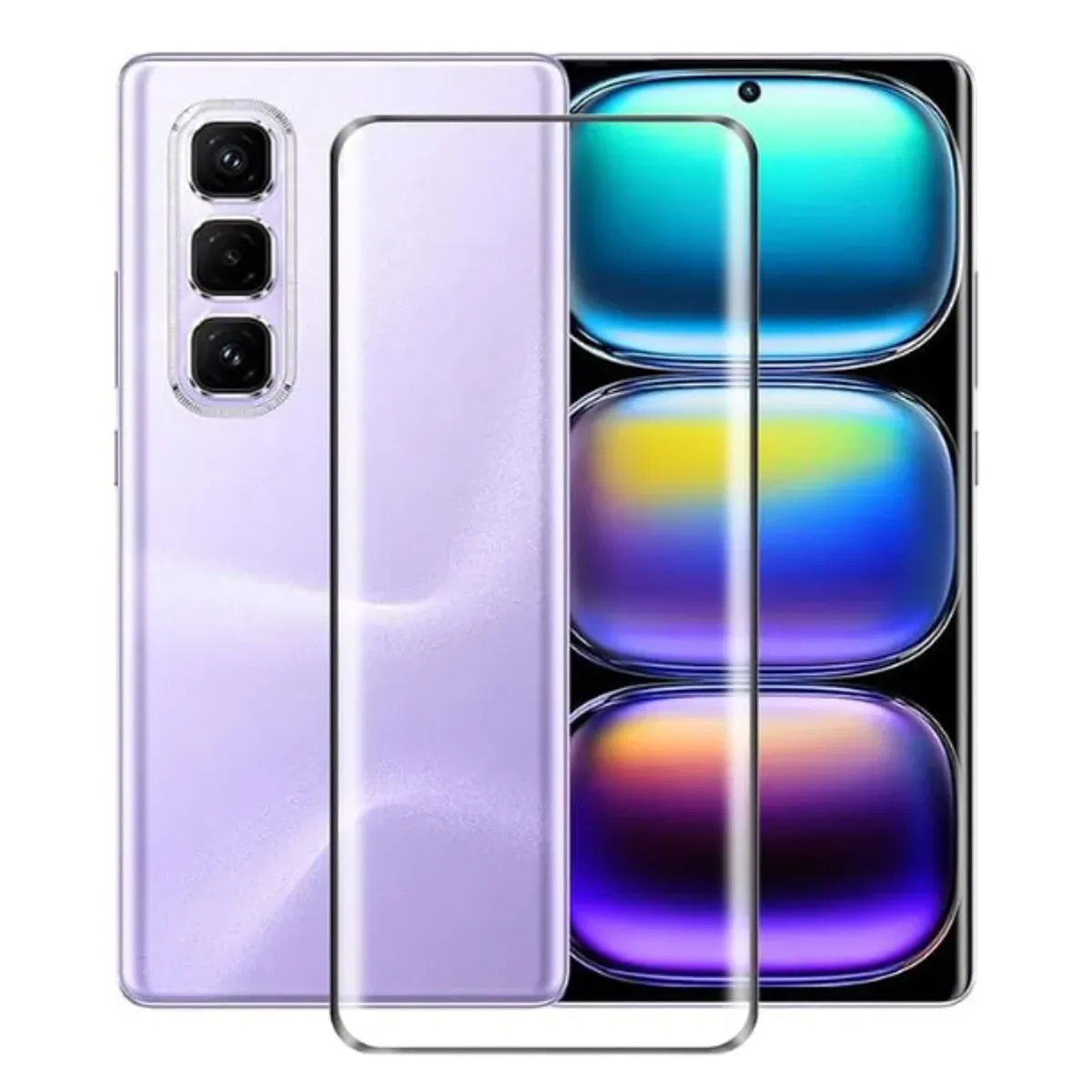 GENERICO - Protector De Pantalla Vidrio Curvo Fullcover Compatible con Infinix Hot 50 Pro Plus