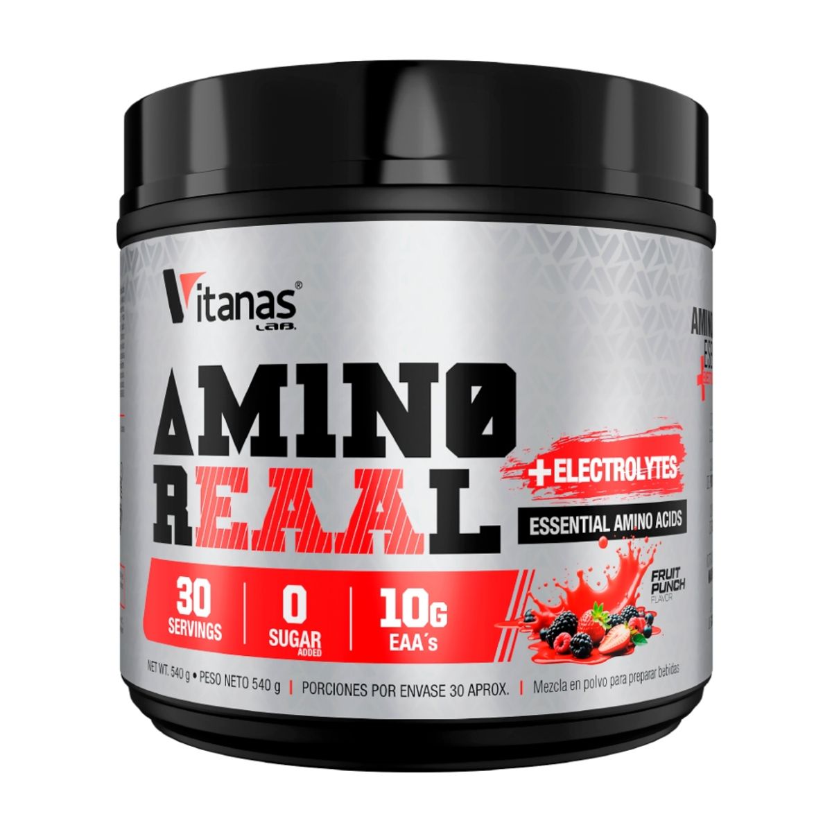 VITANAS - AMINO REAAL+ELETROLYTES - 30 SERV. - AMINOACIDOS EAA'S