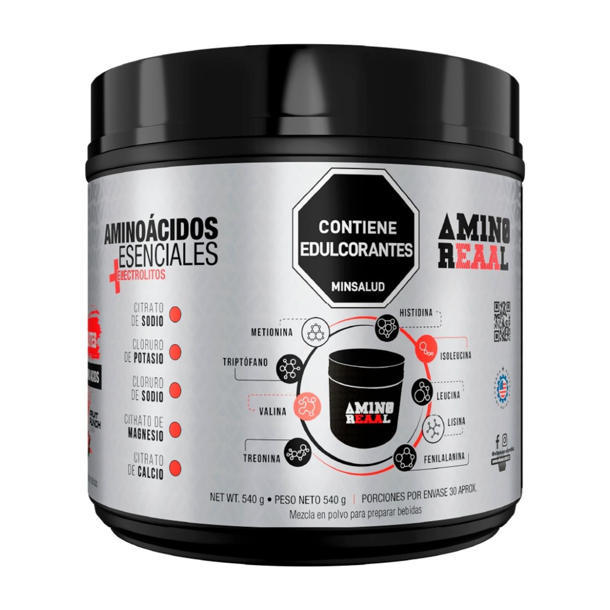 VITANAS - AMINO REAAL+ELETROLYTES - 30 SERV. - AMINOACIDOS EAA'S