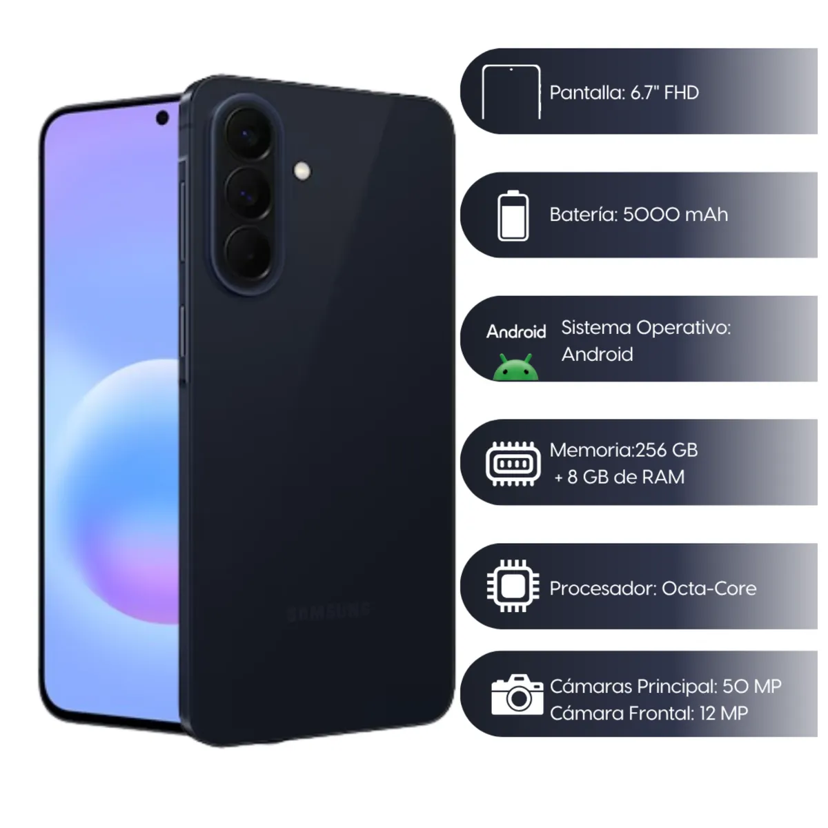 SAMSUNG - Samsung Galaxy A57 5G De 256GB8GB RAM - Azul Rey