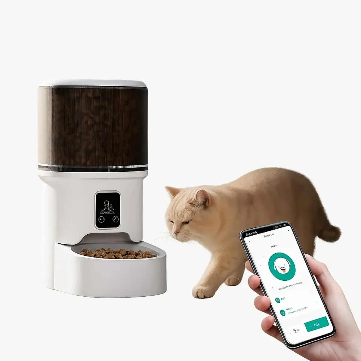 OEM - Comedero Alimentador automático  wifi inteligente para perros y gatos