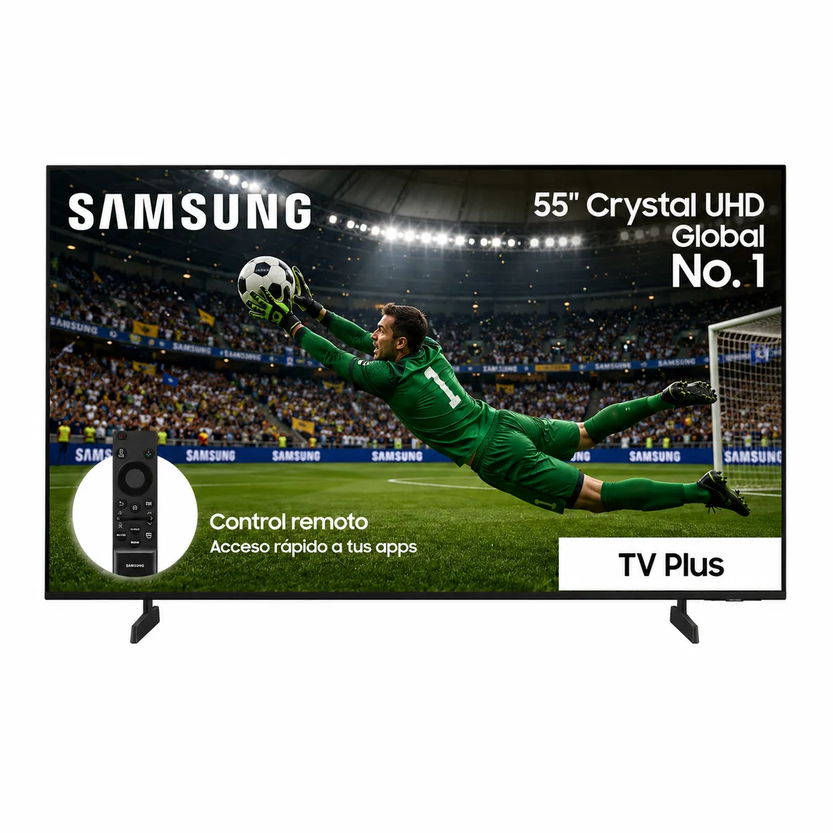 SAMSUNG - Televisor Samsung 55 Pulgadas 55U8000F 4K UHD LED Crystal Smart TV Vision IA
