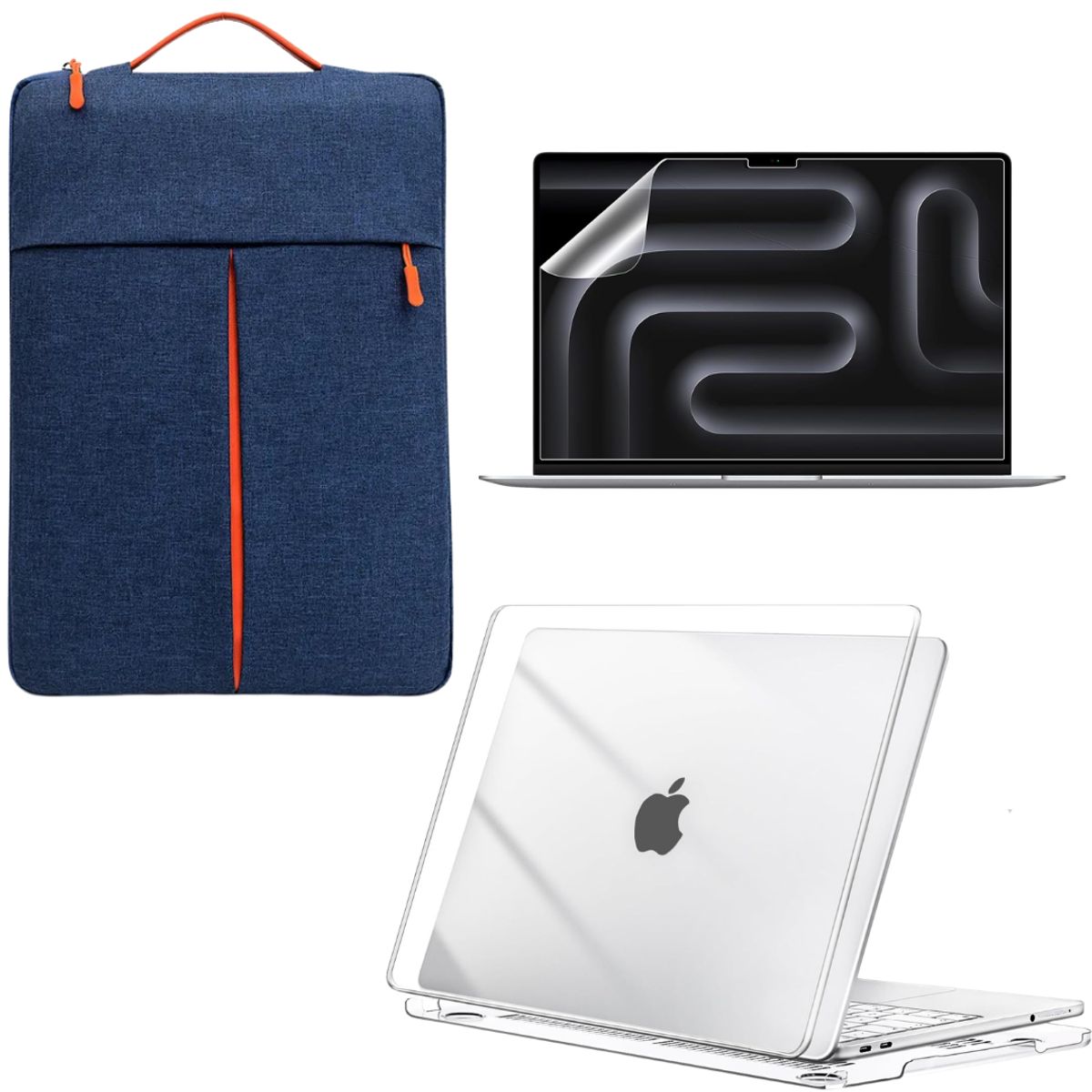 GENERICO - Carcasa + Screen + Funda Premium Azul Oscuro Para Macbook Neo A3404 2026