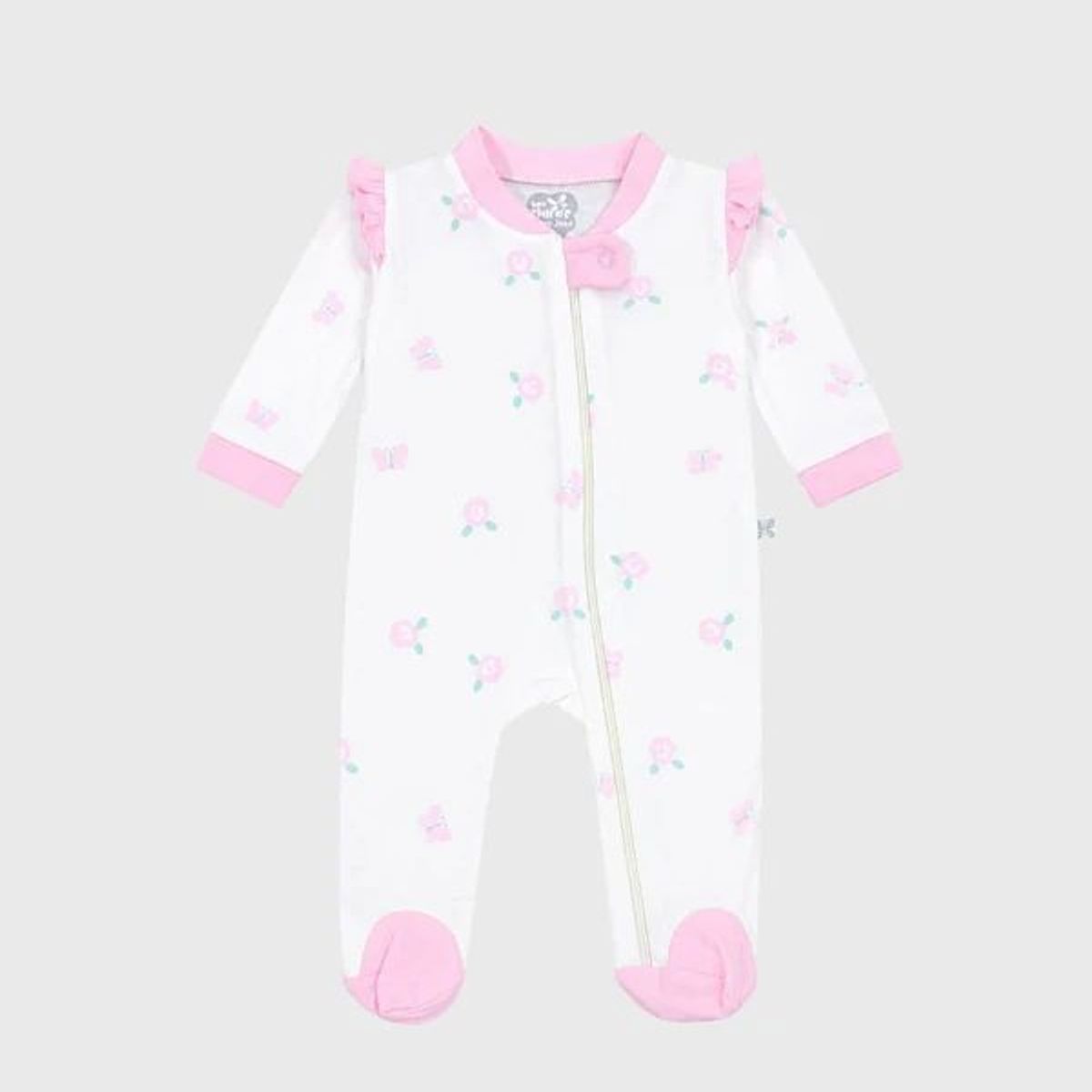 LOS CHIROS DE MARIA JOSE - Pijama Enteriza Rosas y Mariposas Rosa