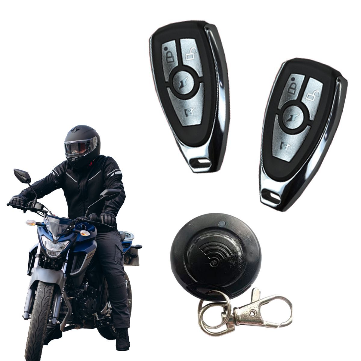 NEMESIS - Alarma para Moto Nemesis M70 -Proximidad  Antiatraco  Cortacorriente  Sensor de Impacto  2 Controles