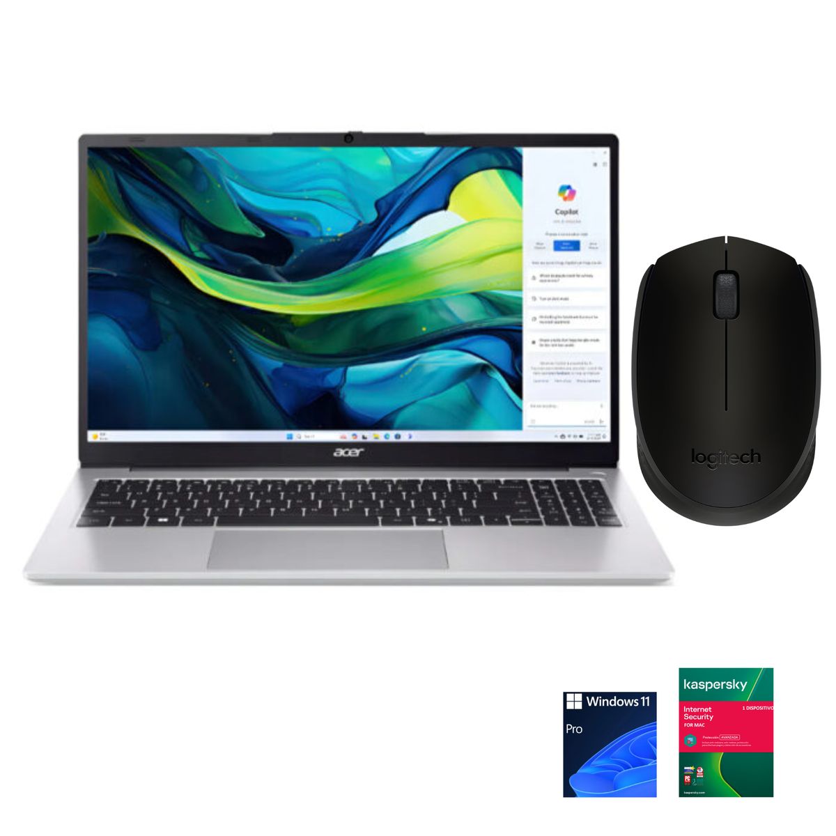 ACER - PORTATIL ACER AL15-33P-37DG  INTEL CORE I3-N355 - 8GB DDR5 - 512GB SSD - 15,6" FHD - WINDOWS 11 PRO